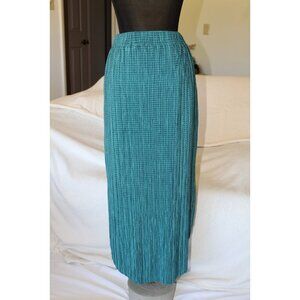 Sabina Musayev X Anthropologie Midi Skirt Small Teal Blue Elastic Waist Pockets
